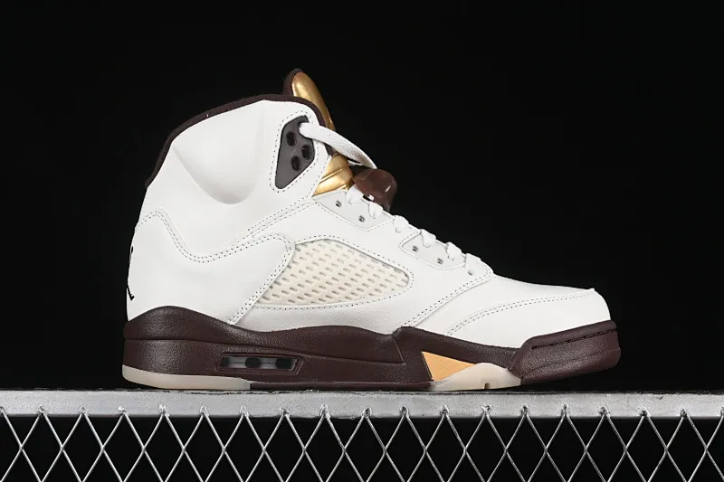 All categories Air Jordan Jordan series basketball shoes Air Jordan 5 Air Jordan 5 Retro AJ5 Joe 5 white brown DD9336-200